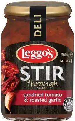 IGA Leggo’s Stir Through Sauce 350g Selected Varieties offer