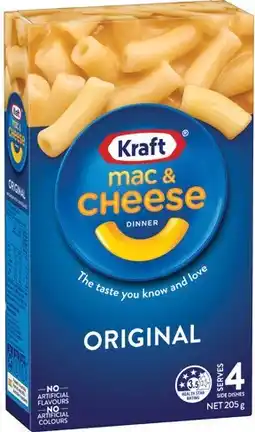 IGA Kraft Mac & Cheese Original 205g offer