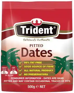IGA Trident Pitted Dates 500g offer