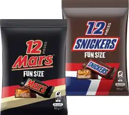 IGA Mars Fun Size Bags 132‑192g Selected Varieties offer
