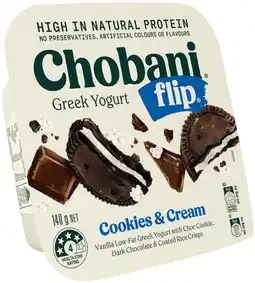 IGA Chobani Flip Greek Yogurt 140g Selected Varieties offer
