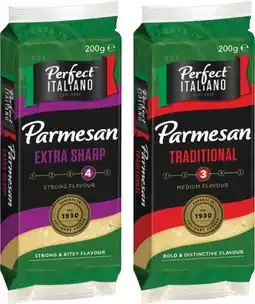 IGA Perfect Italiano Parmesan or Romano Cheese Block 200g Selected Varieties offer