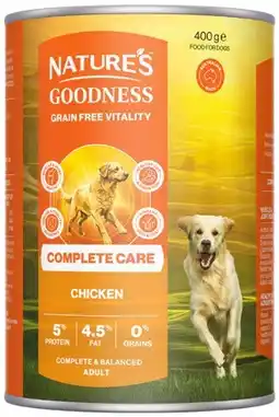 IGA Nature’s Goodness Complete Care Grain Free Wet Dog Food 400g Selected Varieties offer