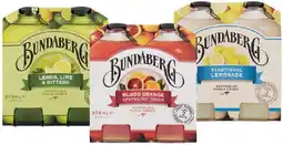 IGA Bundaberg Soft Drink 4x375mL Selected Varieties offer