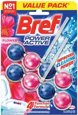 IGA Bref Rim Block Toilet Cleaner 2 Pack Selected Varieties offer