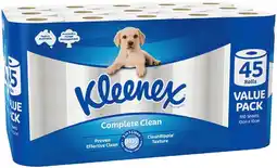 IGA Kleenex Complete Clean Toilet Tissue 45 Pack offer