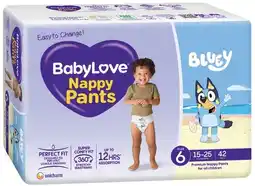 IGA BabyLove Nappy Pants 42-56 Pack Selected Varieties offer