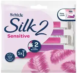 IGA Schick Silk 2 Sensitive Disposable Razors 5 Pack offer