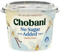 IGA Chobani No Sugar Added Greek Yoghurt 680g Selected Varieties offer