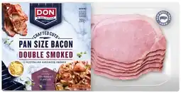 IGA Don Pan Size Double Smoked Bacon 200g or Streaky Rindless Bacon 180g offer