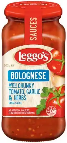 IGA Leggo’s Pasta Sauce 490‑500g Selected Varieties offer