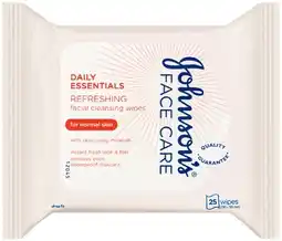 IGA Johnson’s Facial Cleansing Wipes 25 Pack Selected Varieties offer