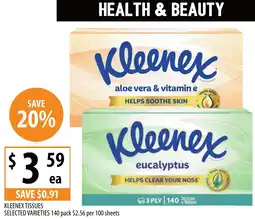 Supabarn KLEENEX TISSUES offer
