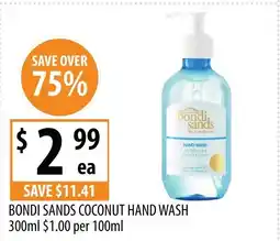 Supabarn BONDI SANDS COCONUT HAND WASH 100ml offer