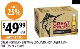 Supabarn Great northern brewing co super crisp lager offer