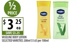 Supabarn Vaseline body lotion offer