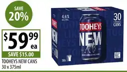Supabarn Tooheys new cans offer