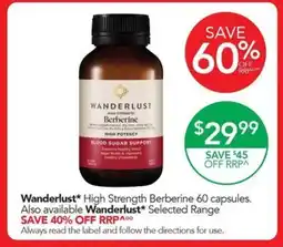 Terry White Wanderlust berberine offer