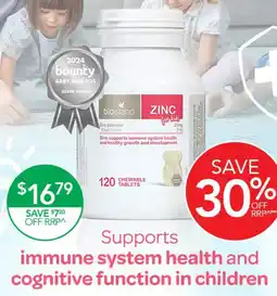 Terry White Bioisland zinc zinc supports immune system offer