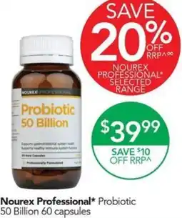 Terry White Nourex professional probiotic 50 billion offer