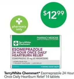 Terry White Esomeprazole 24 hour once daily heartburn relief offer