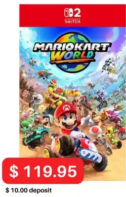 EB Games Mariokart world offer