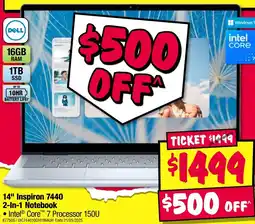 JB Hi-Fi 14" inspiron 7440 2-in-1 notebook offer
