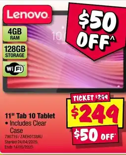 JB Hi-Fi 11" tab 10 tablet offer