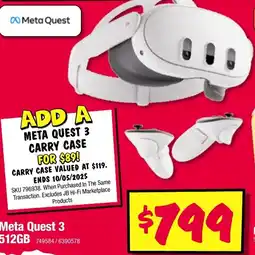 JB Hi-Fi Meta quest 3 offer