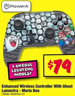 Enhanced wireless controller with ghost lumectra - mario boo