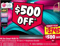 JB Hi-Fi 4k evo smart oled tv offer