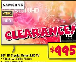 JB Hi-Fi 65" 4k crystal smart led tv offer