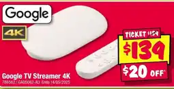 JB Hi-Fi Google tv streamer 4k offer