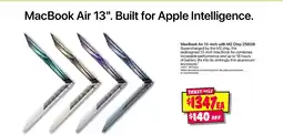 JB Hi-Fi Macbook air 13". built for apple intelligence. offer