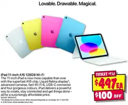 JB Hi-Fi Ipad 11-inch a16 128gb wi-fi offer
