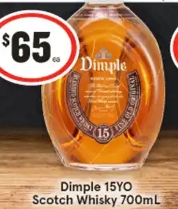 IGA Liquor Dimple 15yo scotch whisky offer