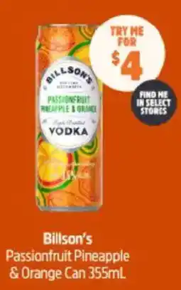 Billson's passionfruit pineapple & orange