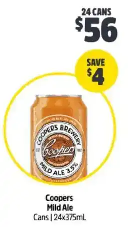 BWS Coopers mild ale offer