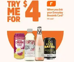 BWS Hard rated smirnoff offer