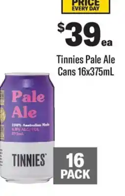 Liquorland Tinnies pale ale offer