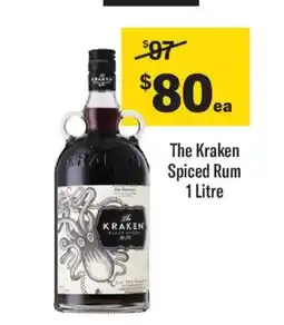 Liquorland The Kraken Spiced Rum 1 Litre offer