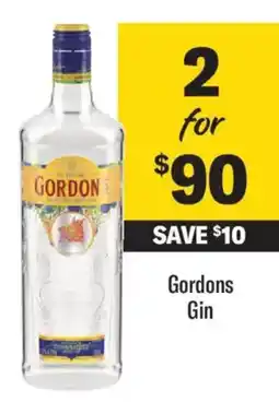 Liquorland Gordons Gin offer