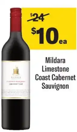 Liquorland Mildara limestone coast cabernet sauvignon offer