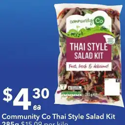 Ritchies Community co thai style salad kit offer