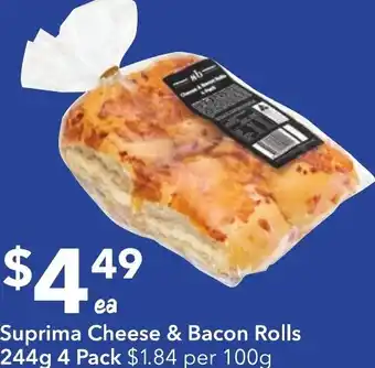 Ritchies Suprima cheese & bacon rolls offer