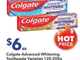 Ritchies Colgate advanced whitening toothpaste offer