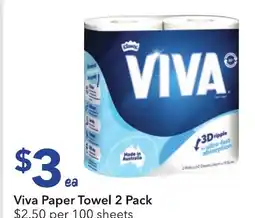 Ritchies Viva paper towel offer