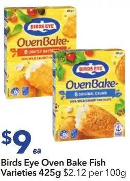 Ritchies Birds eye oven bake fish varieties offer