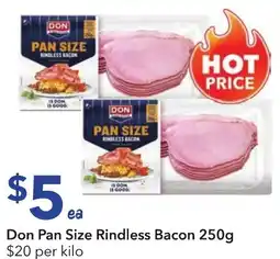 Ritchies Don pan size rindless bacon offer