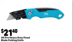 Mitre 10 Ox pro heavy duty fixed blade folding knife offer